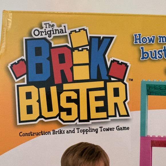 The original brik, buster construction brick, and toppling tower game - Picture 2 of 8